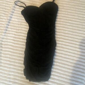 Black mini dress